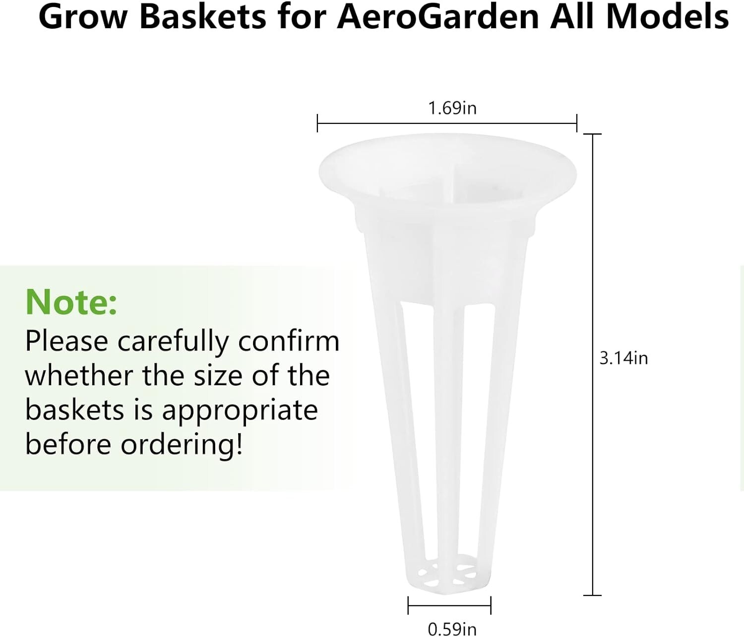 30 Pack Replacement Grow Baskets Hydroponics Seed Pod Sponge plant Containers