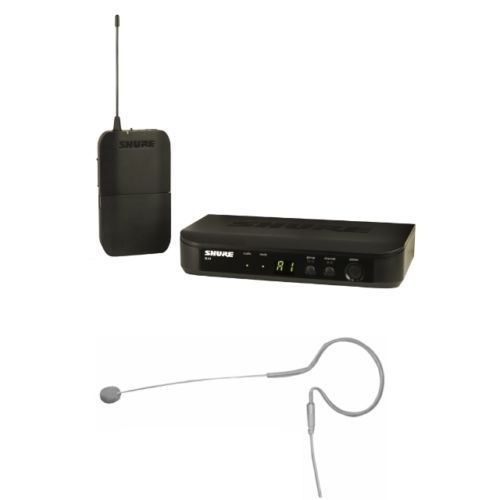 Shure BLX14 Wireless Beltpack System w/ Tan Earset Headset Microphone Mic