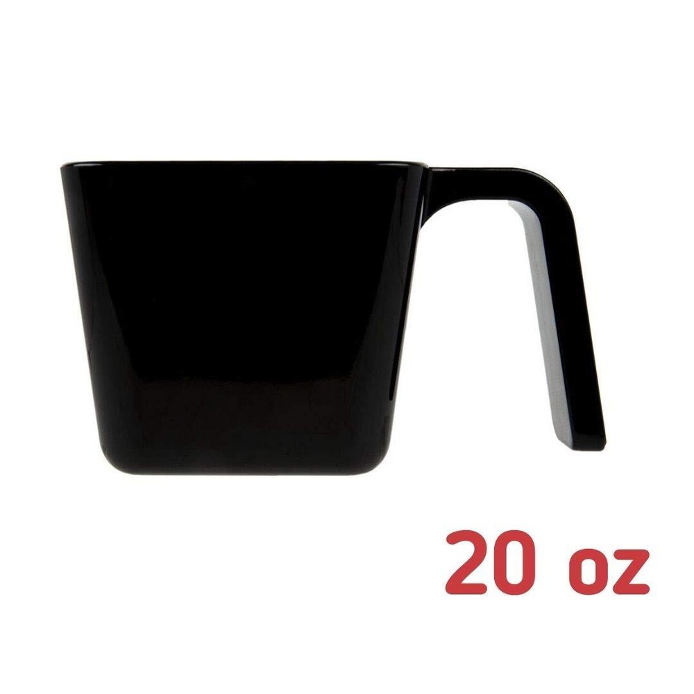 20 Oz. Black Polycarbonate Portion Cup