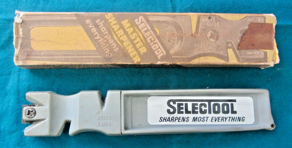 Vintage 1960 Selectool Master Sharpener & Glass Cuter Original Box Instructions