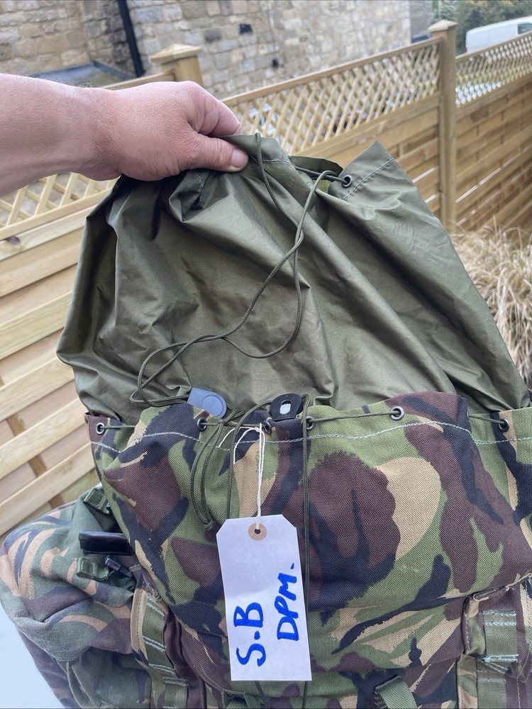 British Army Issue Rucksack + Frame Short Convoluted Back DPM + Side Pouches