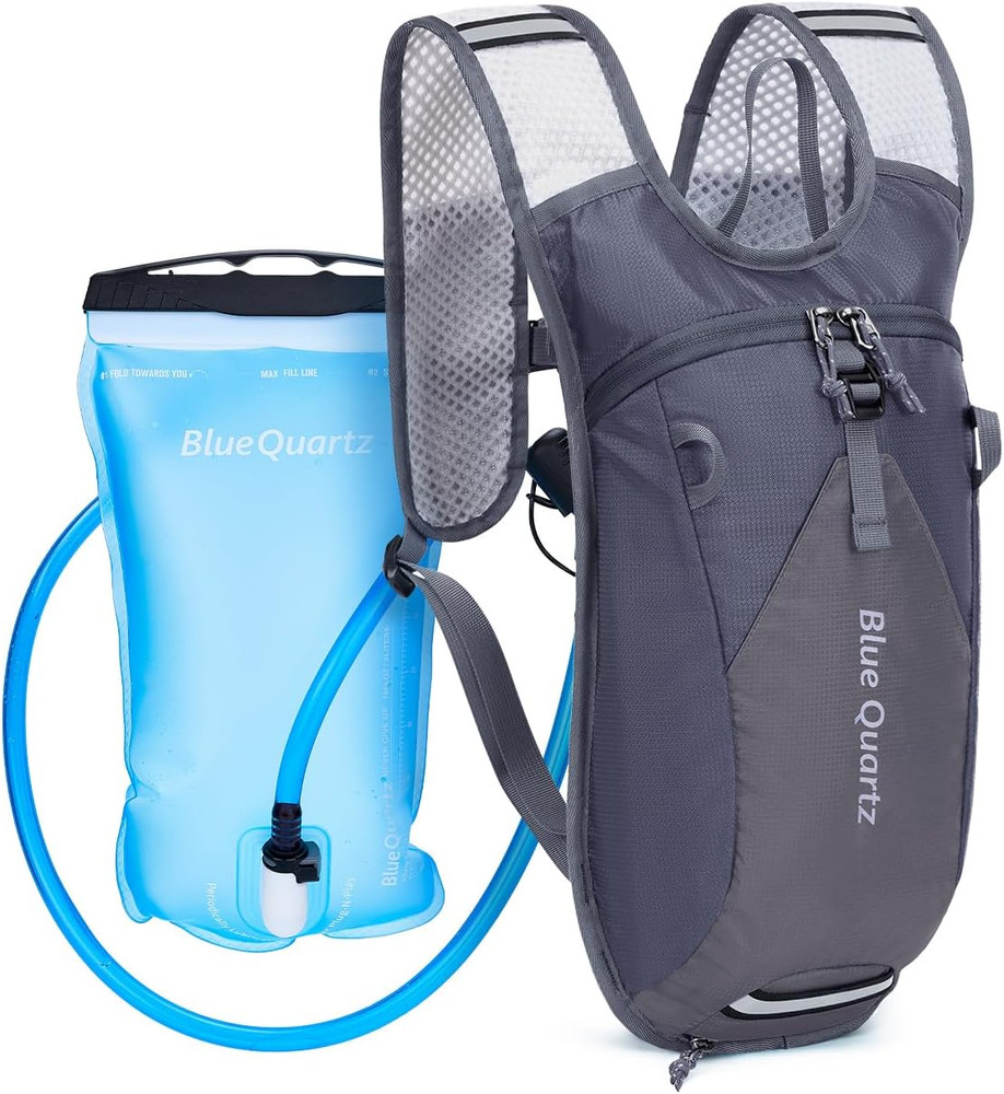 Hydration Backpack with 2L Water Bladder, Hiking Water Pack with Insulated Compa