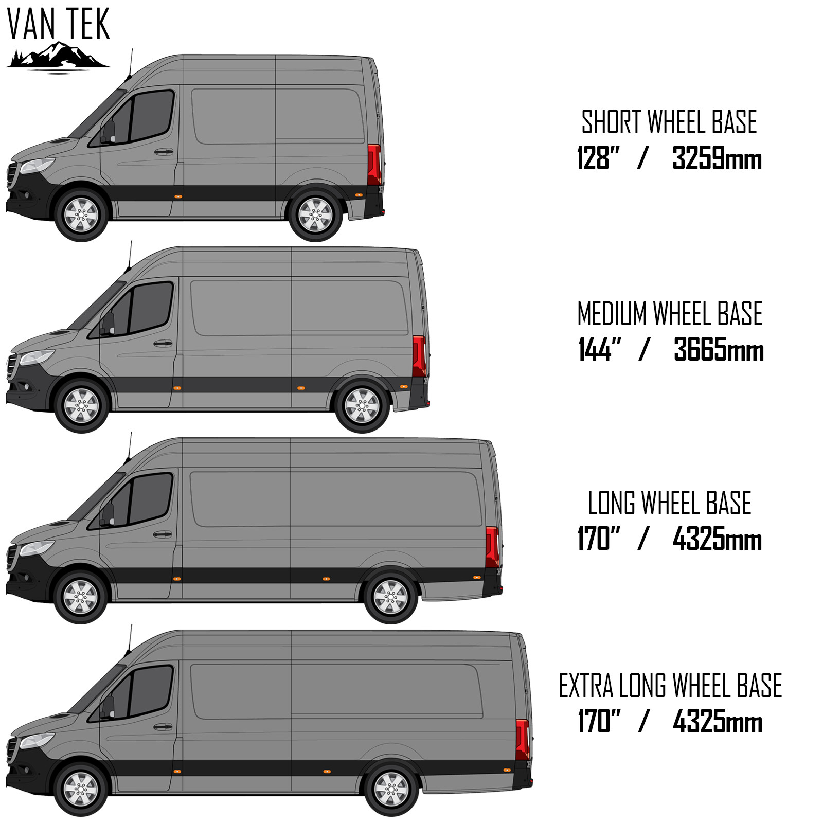 Mercedes Sprinter Rear Cargo Door Windows 2018 - 2026 Van Tek Glass