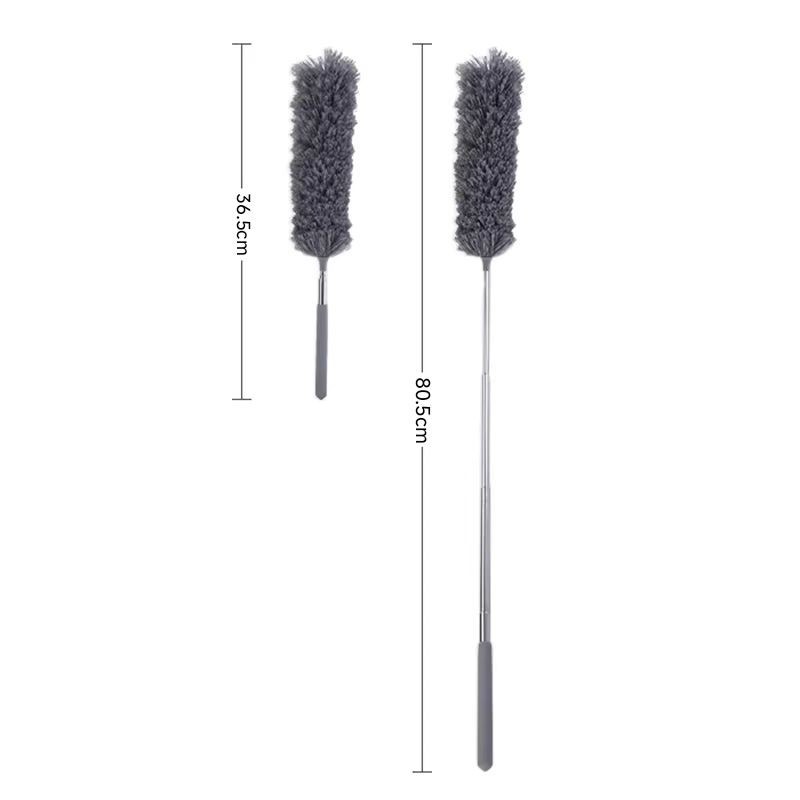 Adjustable Soft Microfiber Feather Duster Dusting Brush Household Cleaning Tool