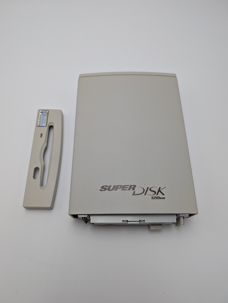 IMATION SUPERDISK 120MB PARALLEL PORT DRIVE 11795 NOT TESTED