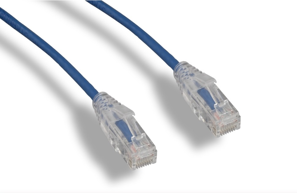 Slim Cat 6a 10G UTP Patch Cable 28 AWG 1ft 2ft 3ft 5ft 7ft 10ft lot size 1 & 5