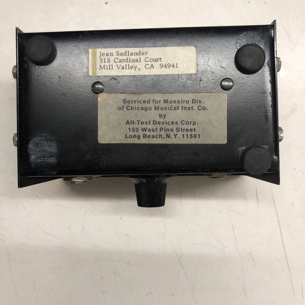 Maestro Signal Isolator, Chicago Musical Instruments Co., Not Tested