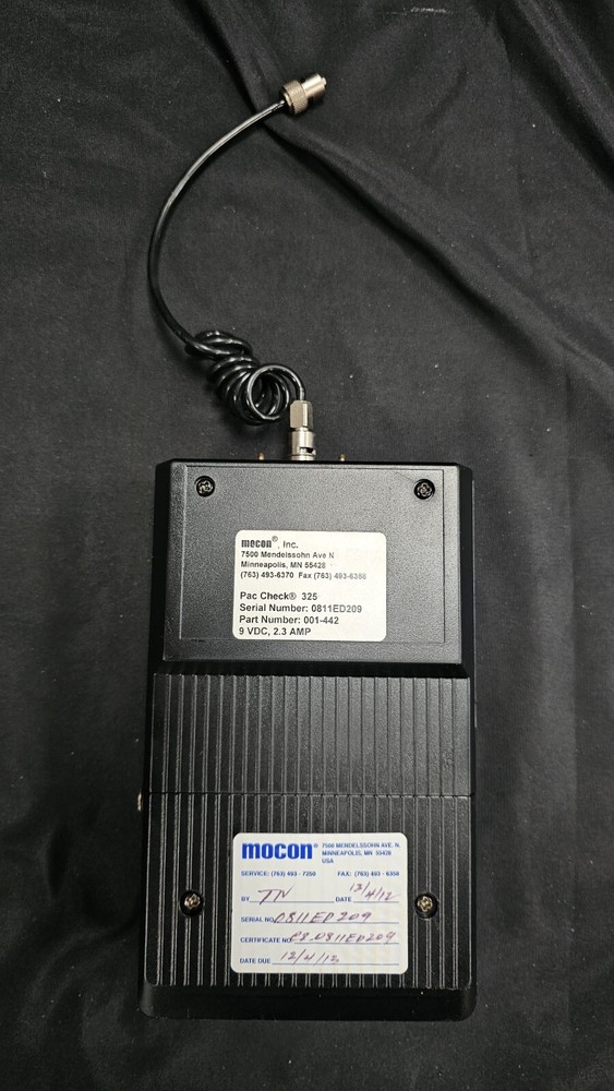 MOCON PAC CHECK 325 Hand-held O2 & CO2 Analyzers -TOOL ONLY- READ DESCRIPTION