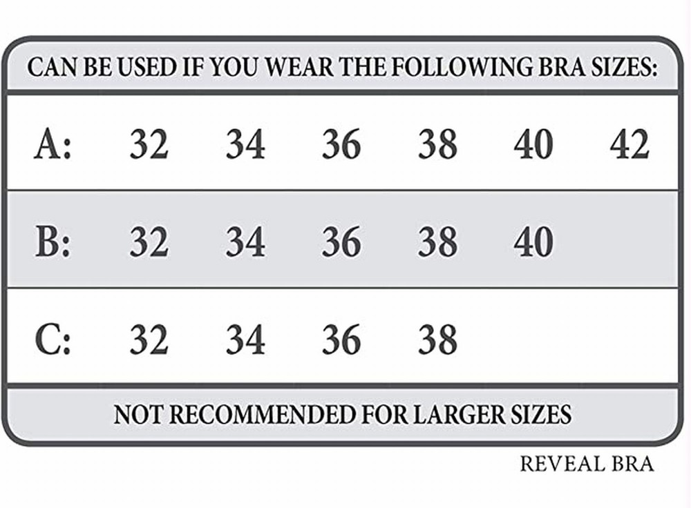 Braza Reveal - Self Adhesive Disposable Backless Strapless Bra - One Size