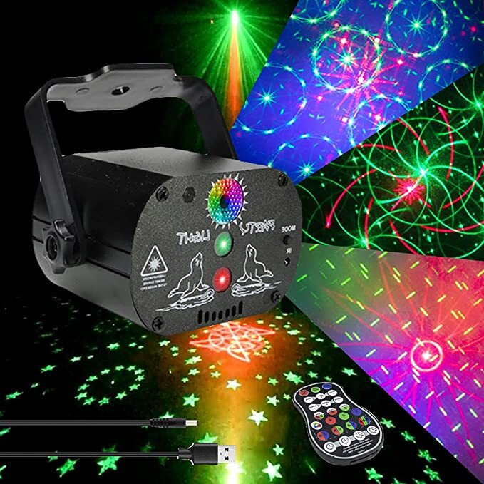 1024 Patterns Disco Party Stage Light Laser Projector LED Disco Show DJ Lighting