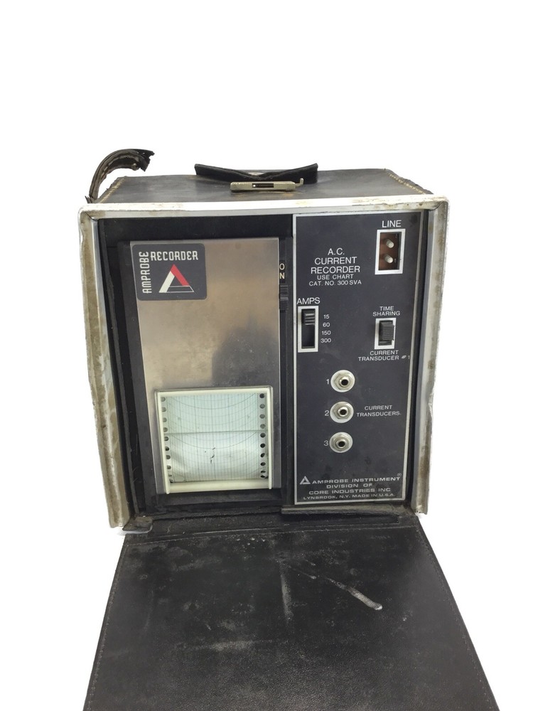 AMPROBE Instrument 300 SVA AC Current Recorder with cables UNTESTED