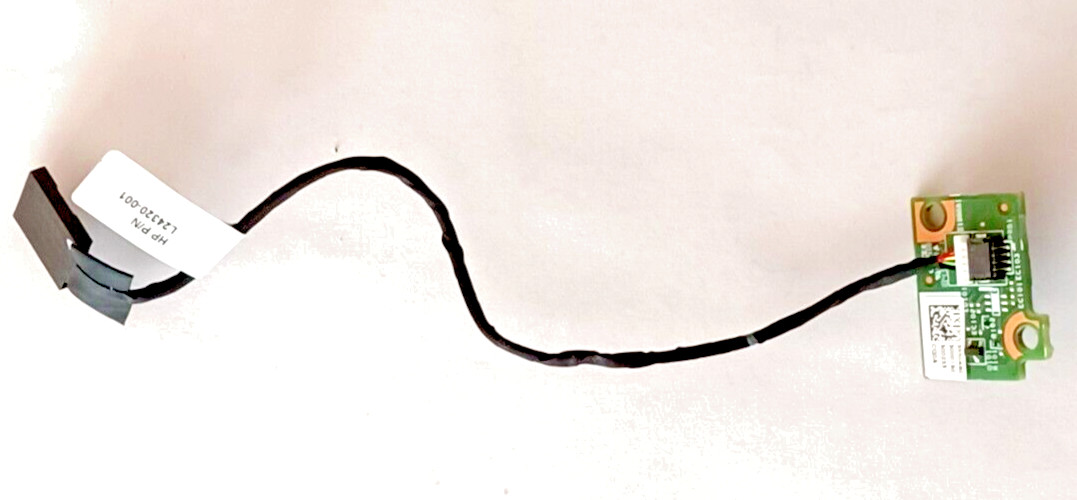 L24320-001 HP Pavilion 590, 595 Power Button Board + Cable 4 Pin E145483 USA