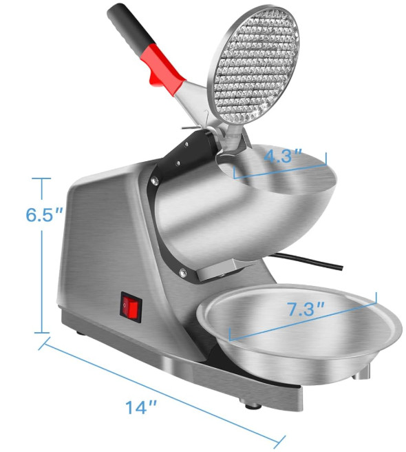 Maquina Trituradora De Hielo Picadora Para Raspados Electrica 300W Comercial NEW