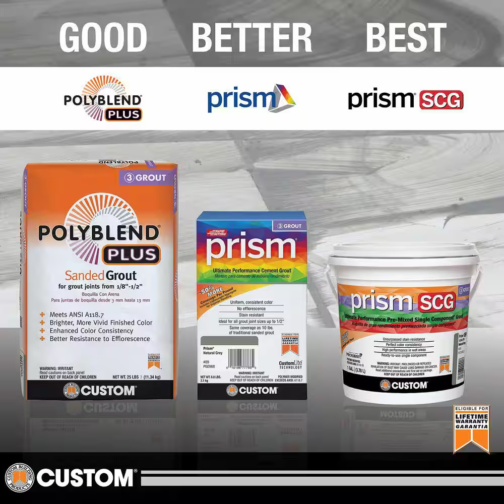Polyblend plus #645 Steel Blue 25 Lb. Sanded Grout