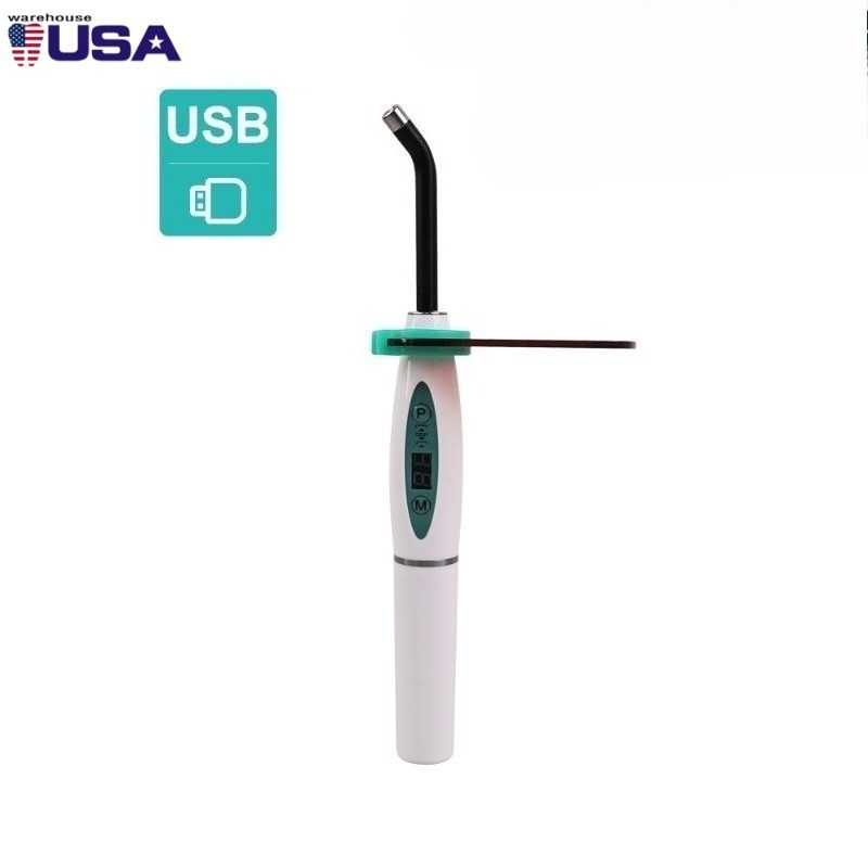 Dental Wireless 5W LED Curing Light 1500mW/cm² Curable Resin Oral Device Dental