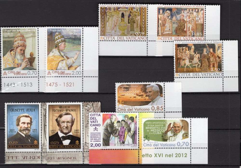 2013 Vaticano annata Cpl MNH