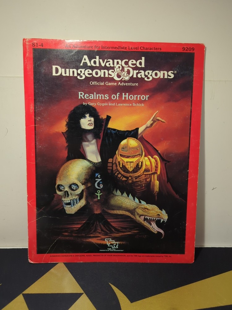 1987 Advanced Dungeons & Dragons Super Module Realms Of Horror 9209 - Complete