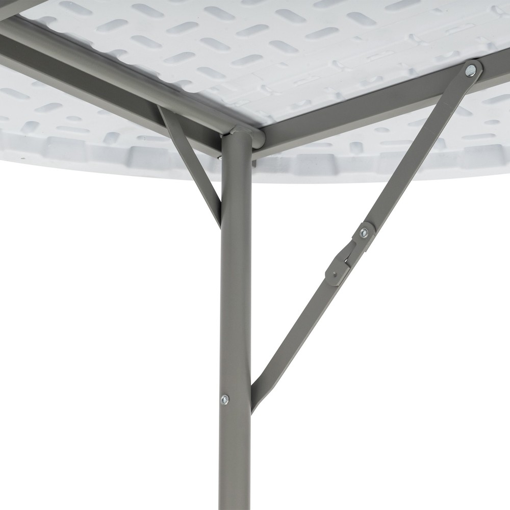48inch Round Folding Table Outdoor Folding Utility Table White