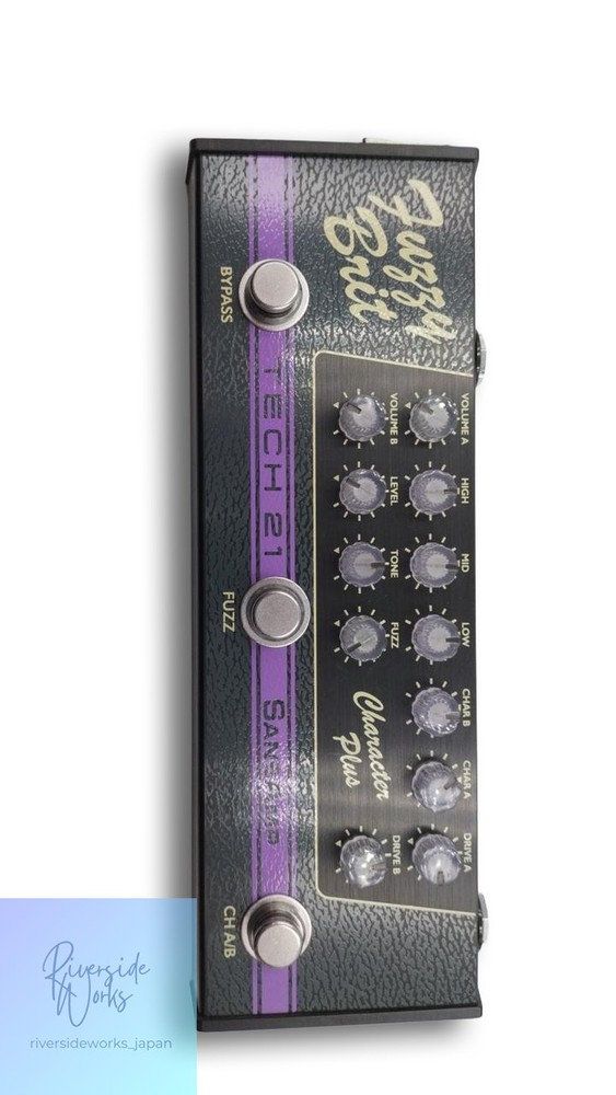 Tech21 Fuzzy Brit Distortion Effect Pedal for Guitarists JP