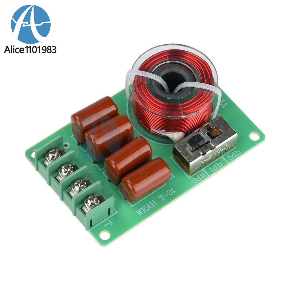 100W Tweeter Frequency Divider Adjustable Sound Quality Car Crossover Splitter