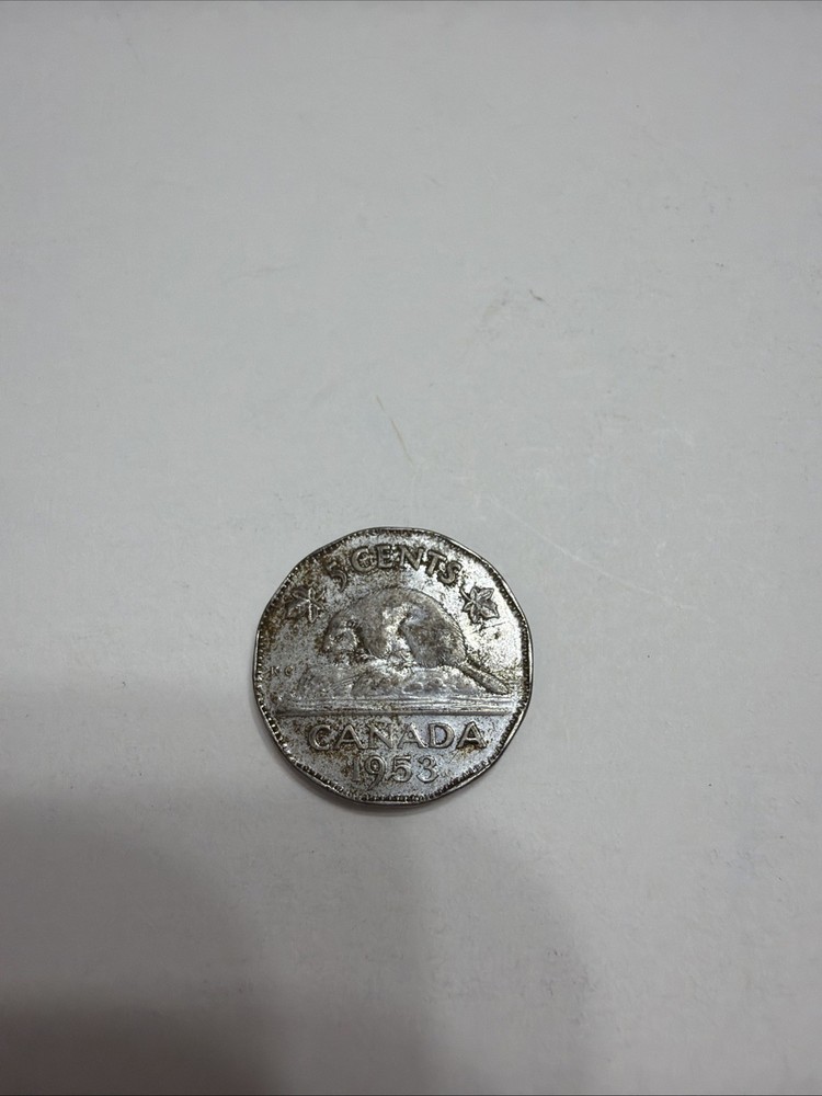1953 5 CENTS CANADA COIN