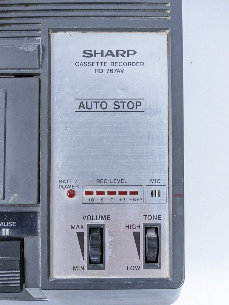 Vintage Sharp RD-767AV Cassette Player/Recorder