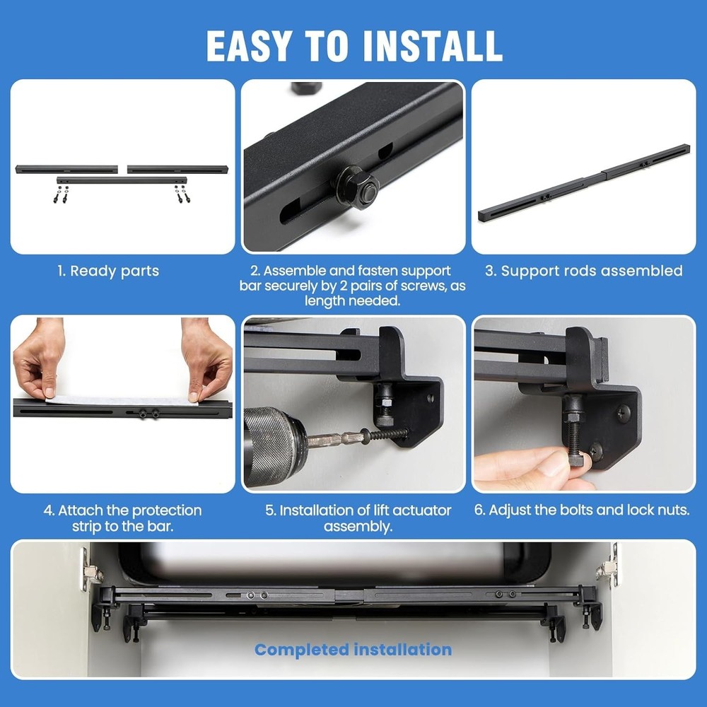 Undermount Sink Brackets Heavy-Duty Adjustable 27.5-39.4 Inches Rust-Resistant