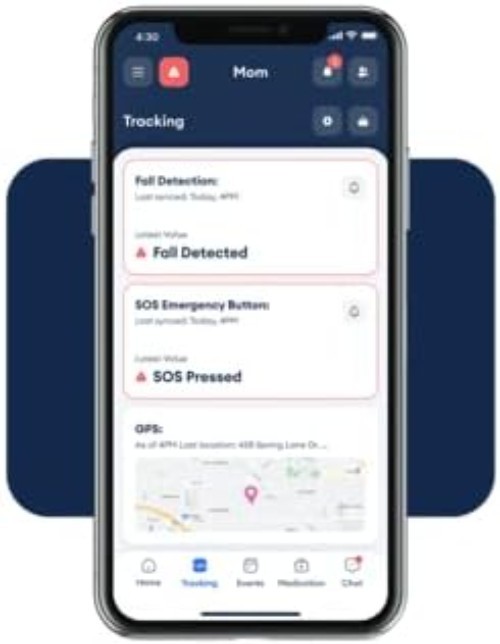 Fall Detection Medical Alert System with 24/7 Monitoring