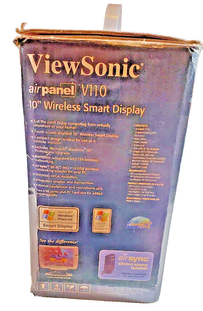 ViewSonic 10" Wireless Smart Display Air Panel V110