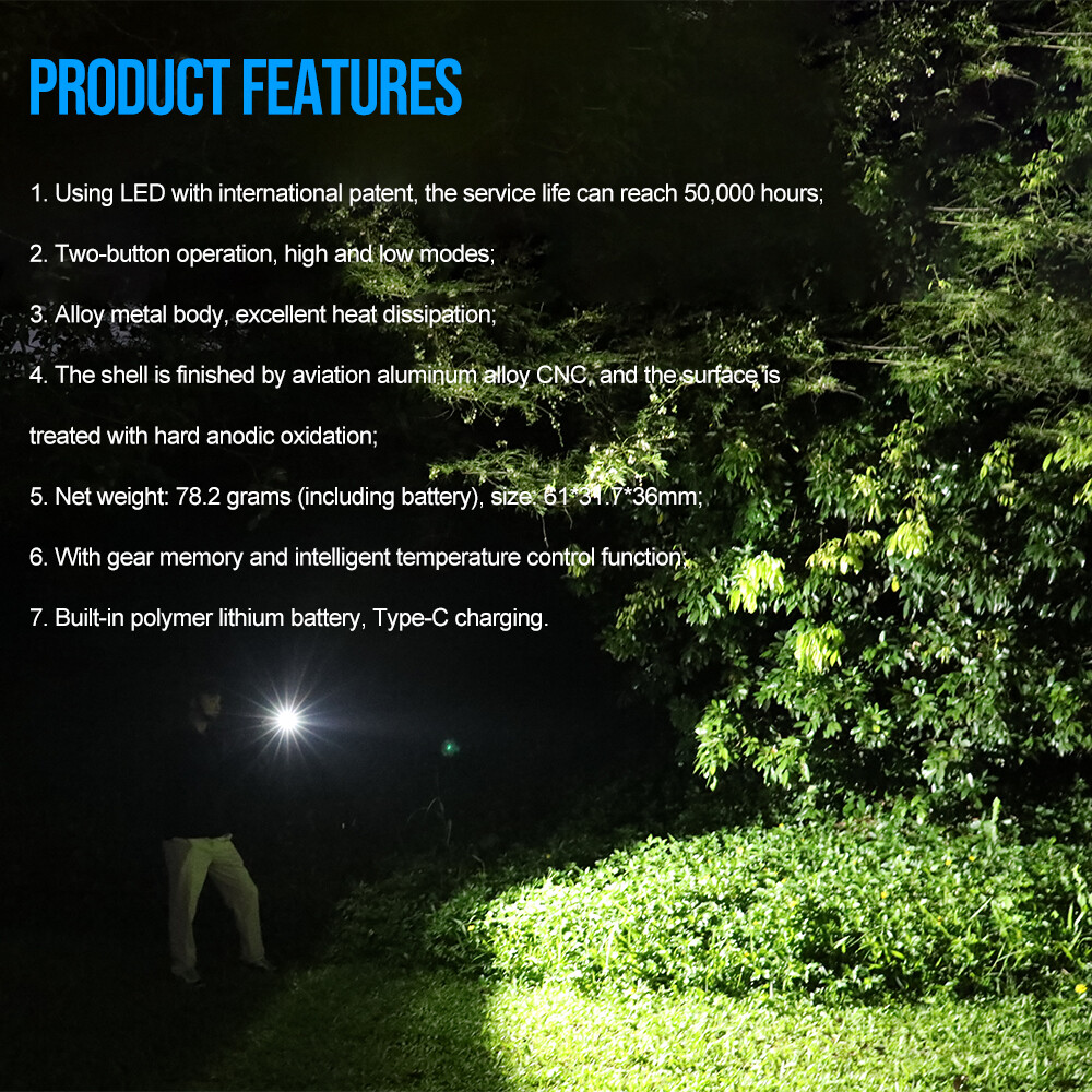 Trustfire Green Pointer Rechargeable Tactical Pistol Light Weapon Gun Flashlight