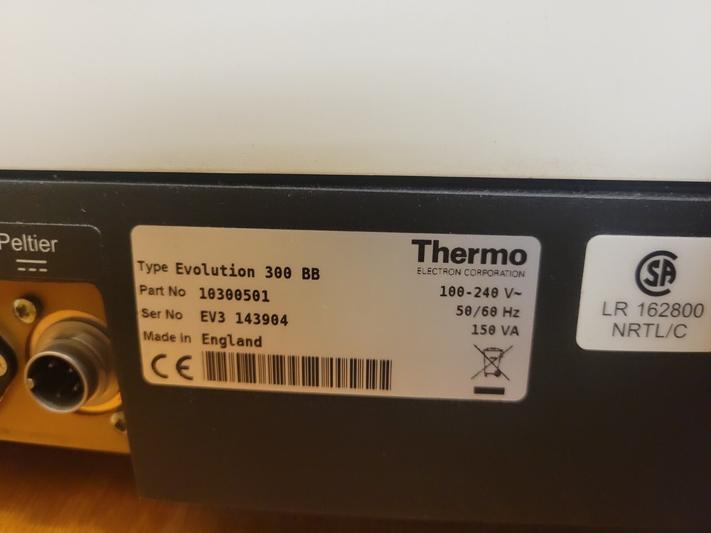 Thermo Scientific 10300201 REF EVO300 PC Evolution 300 UV-VIS Spectrophotometer