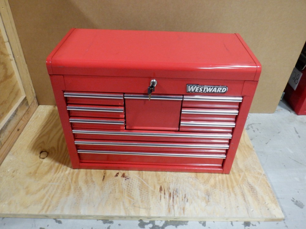 WESTWARD 10 DRAWER TOOLBOX WITH LOCK