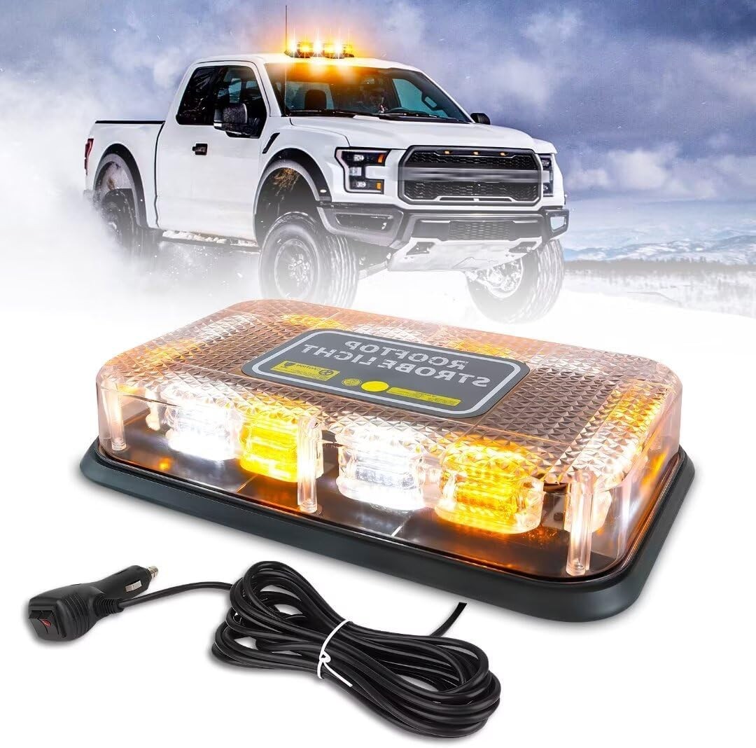 72 LED Rooftop Strobe Beacon Light Truck Safety Emergency Warning Hazard lamp