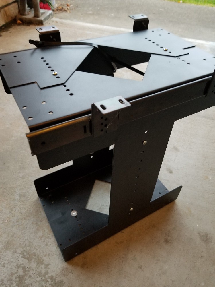 Adjustable slide-out under-desk CPU holder