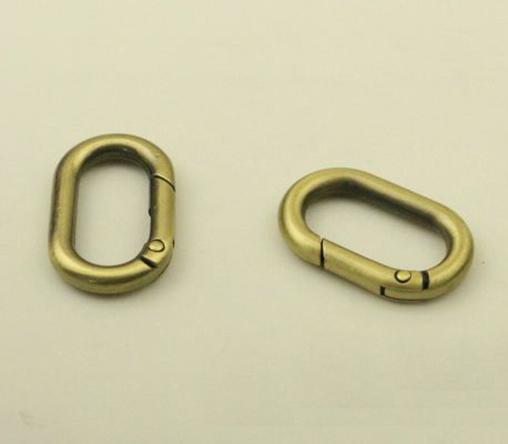 Bag Clasps Oval Rectangular Spring Coil Swivel Clips For 13~40 mm Bag Strapping