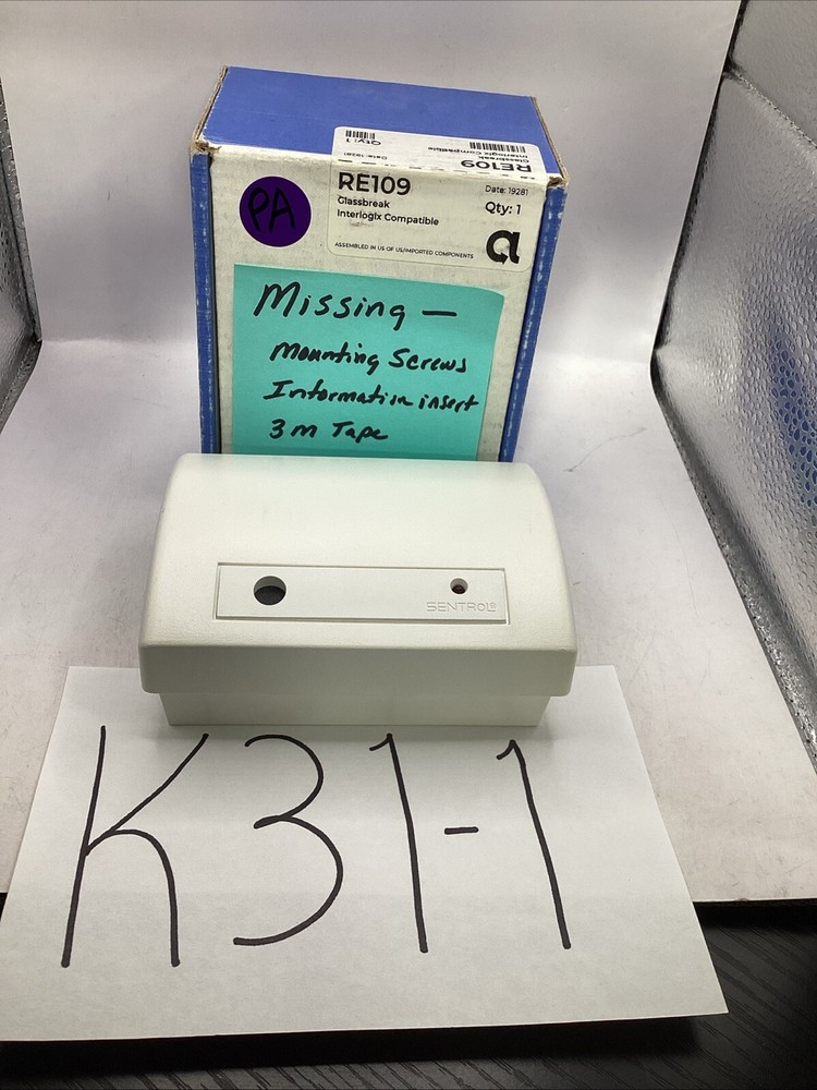 Alula RE109 Glassbreak Interlogix Compatible Security Sensor 🟣 *missing parts*