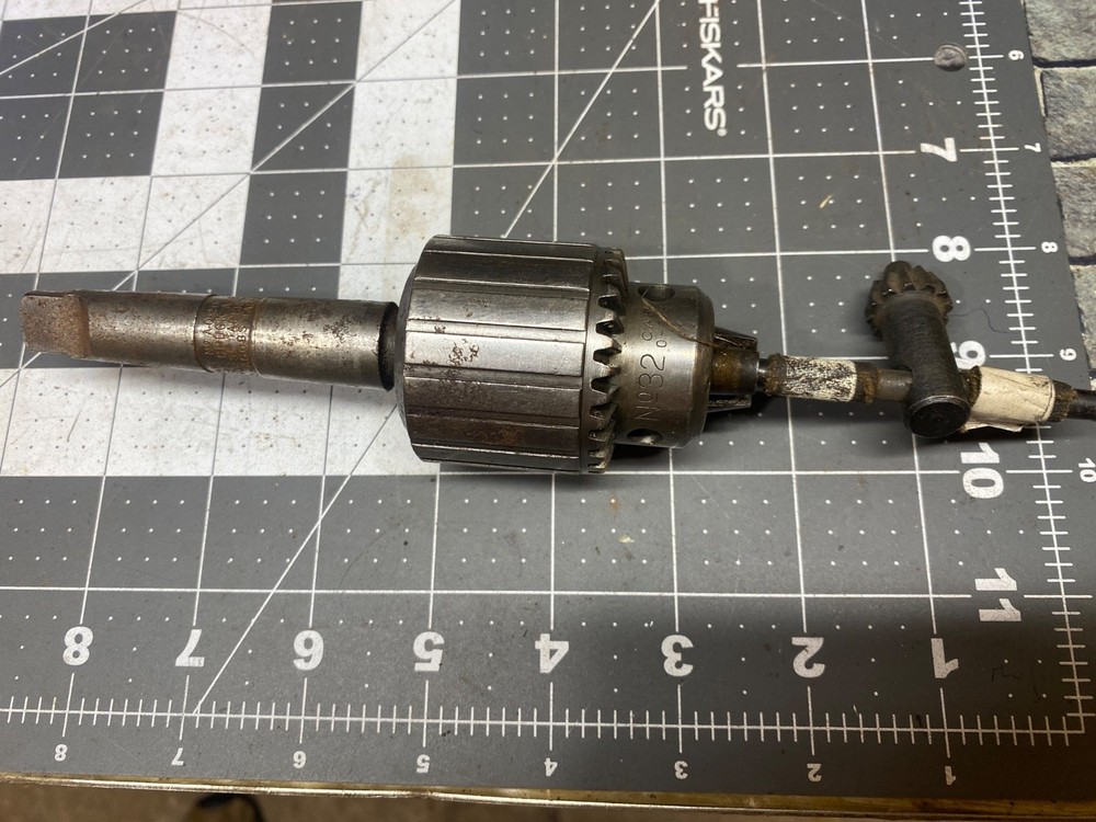 #32 Jacobs Drill Chuck  , w/Morse #2 Taper, with key