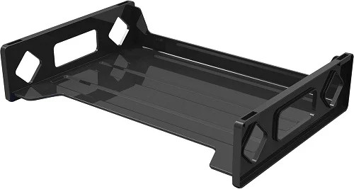Deflecto 391104Single Letter Tray Black - 1EA