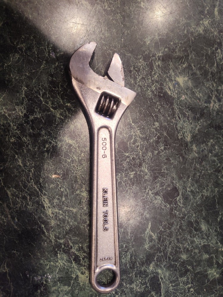 Klein Tools #500-6 Adjustable Wrench 6"