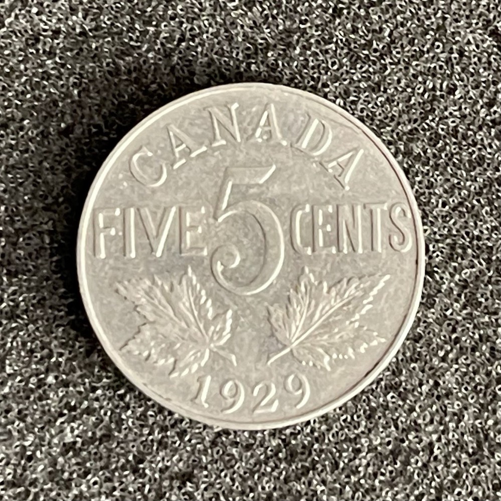 Canada Five Cents Coin 1929…TM1203