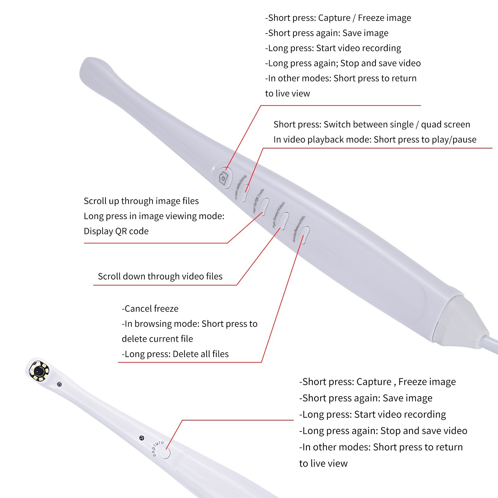 Dental Digital Intraoral Camera with Electric Monitor