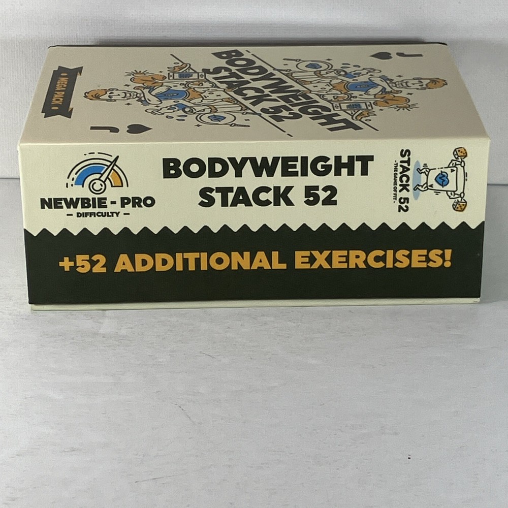 Stack 52 Bodyweight Exercise Workout 104 Playing Cards Mega Pack Mint Condition