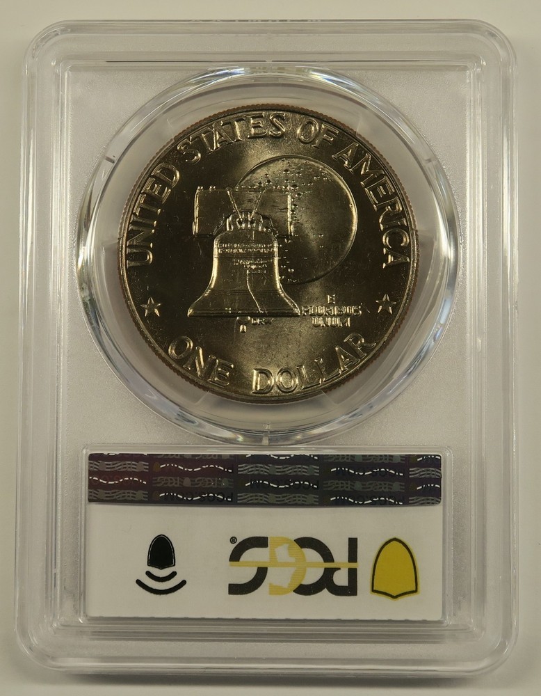1976 D Eisenhower Dollar Type 2 PCGS MS65, Free Shipping