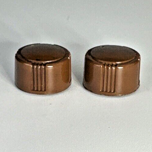Classic Radio Knobs 2pc 1940s-50s Midcentry Bakelite 1/4" D Shaft Standard Knobs