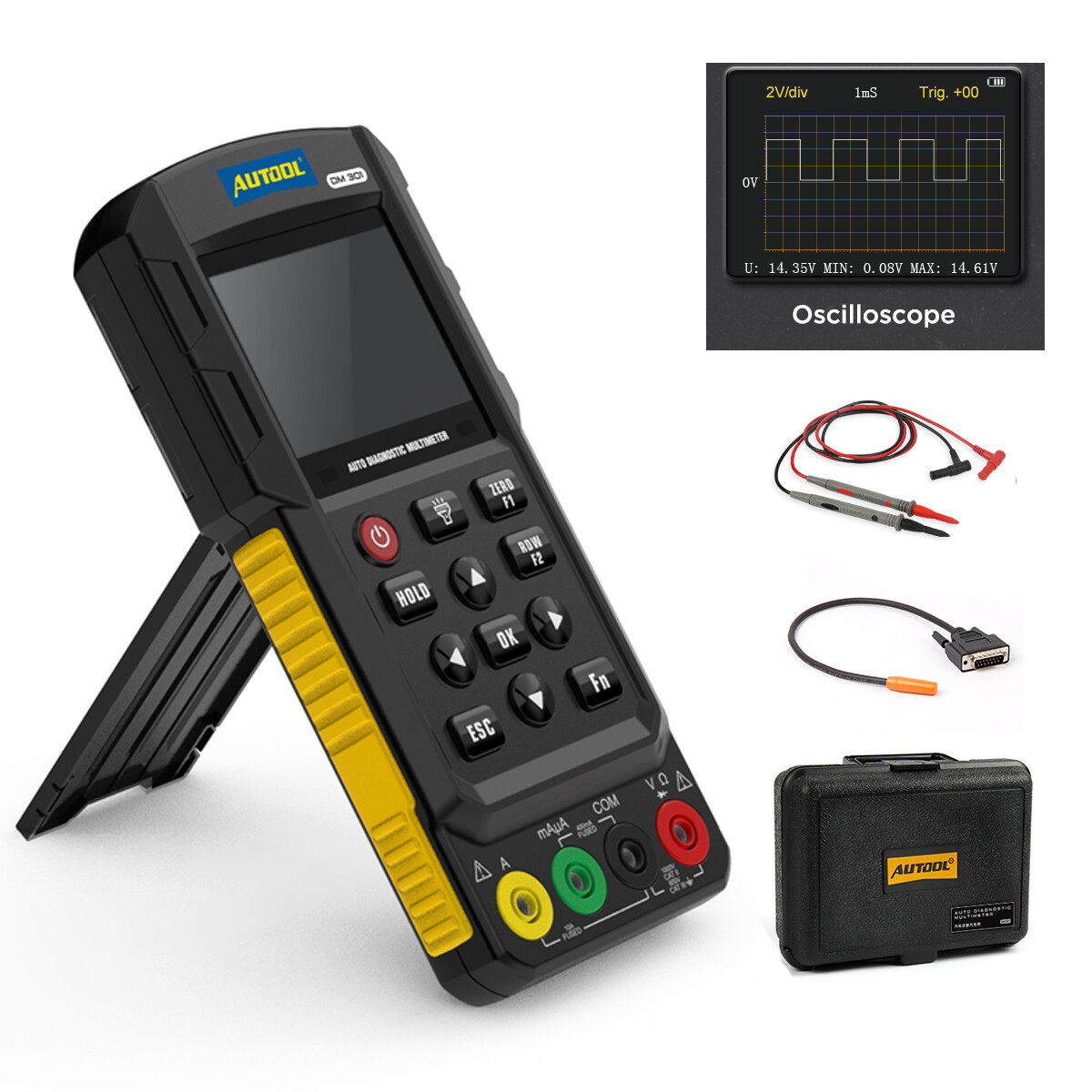 Auto Diagnostic Multimeter DC AC Voltmeter Ammeter Ohmmeter Oscilloscope Diode