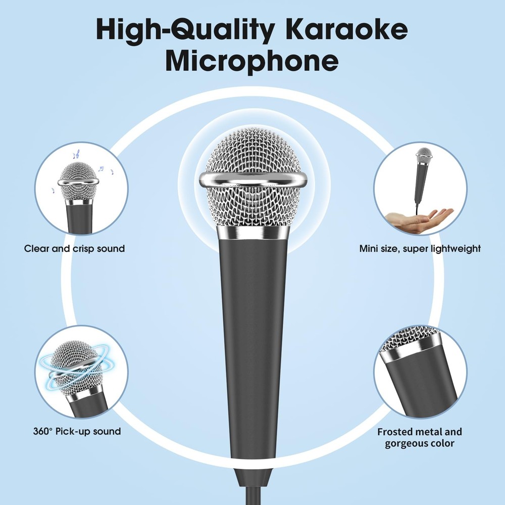 Mini Microphone for iPhone iPad Small ASMR Tiny Microphone for Voice Video Re...