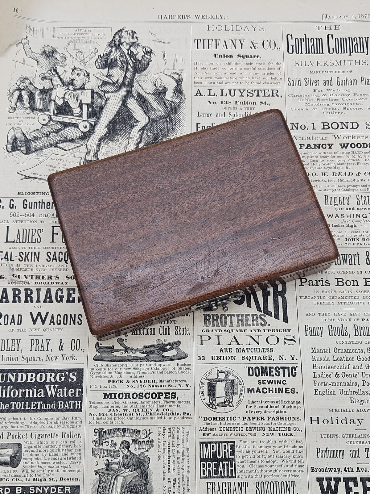 Antique Medical Eye Surgical Instruments J. Durbin Surgical Optometry Wood Rare