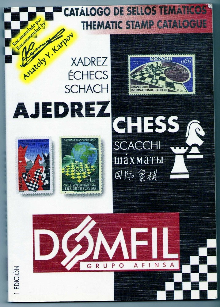 Domfil Chess stamps catalog first edition used
