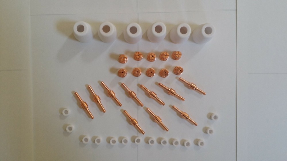 ACCURATE TOOLS Plasma Cutter Consumables 40pcs 50AMP Copper Extended ATPC52