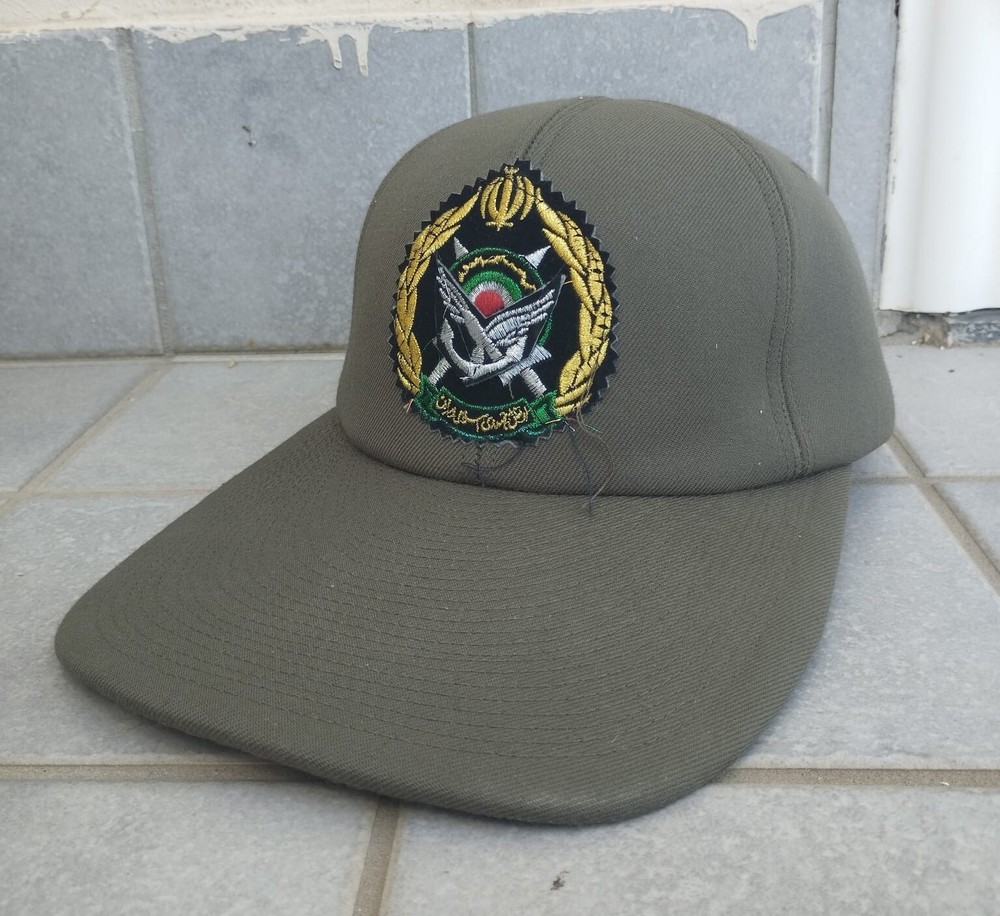 Persian army green baseball cap hat with Patch & tag